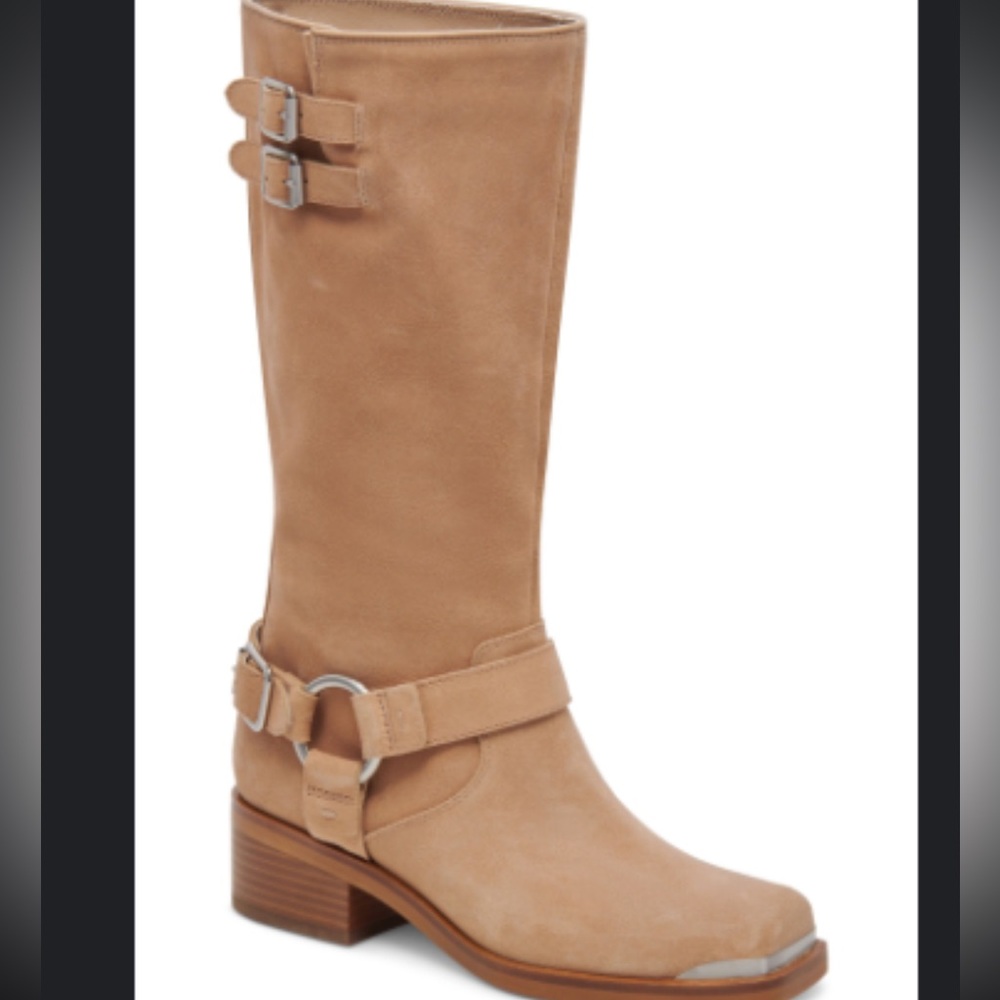 NWOT Dolce Vita Tan Suede Heeled Boots